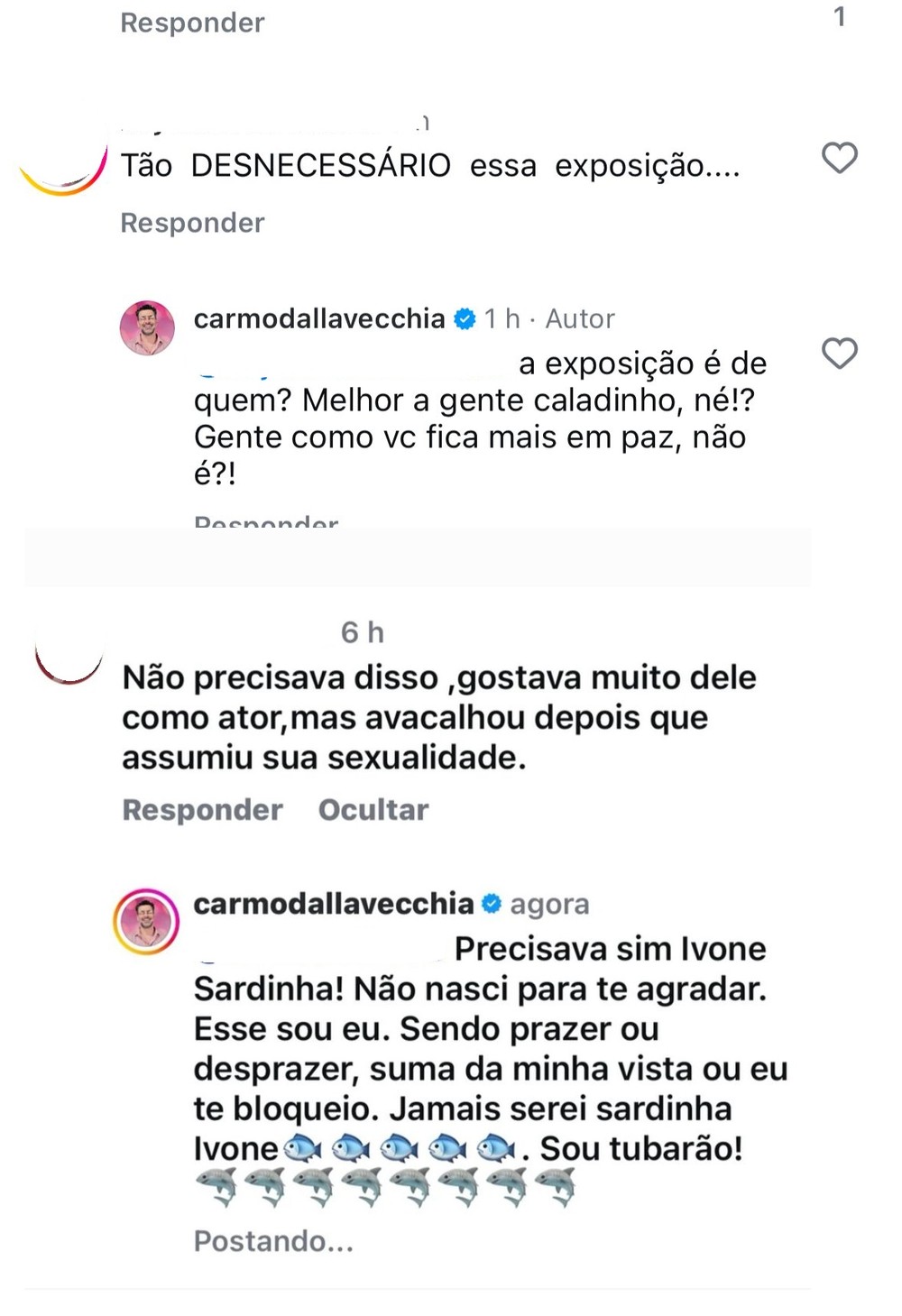 Carmo Dalla Vecchia Rebate Cr Ticas Por Look Bumbum De Fora Na Parada Gay