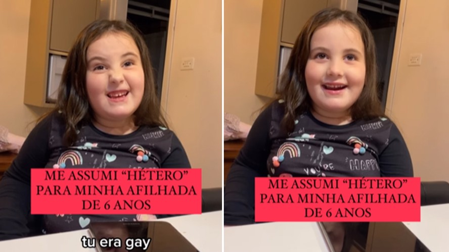 Influenciador Gay Viraliza Ao Brincar De Se Assumir H Tero Para Afilhada De Seis Anos V Deo