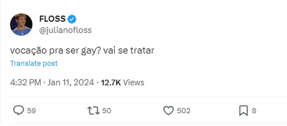 Ap S Nizam No Bbb Falar Que Juliano Floss Tem Voca O Pra Ser Gay Influenciador