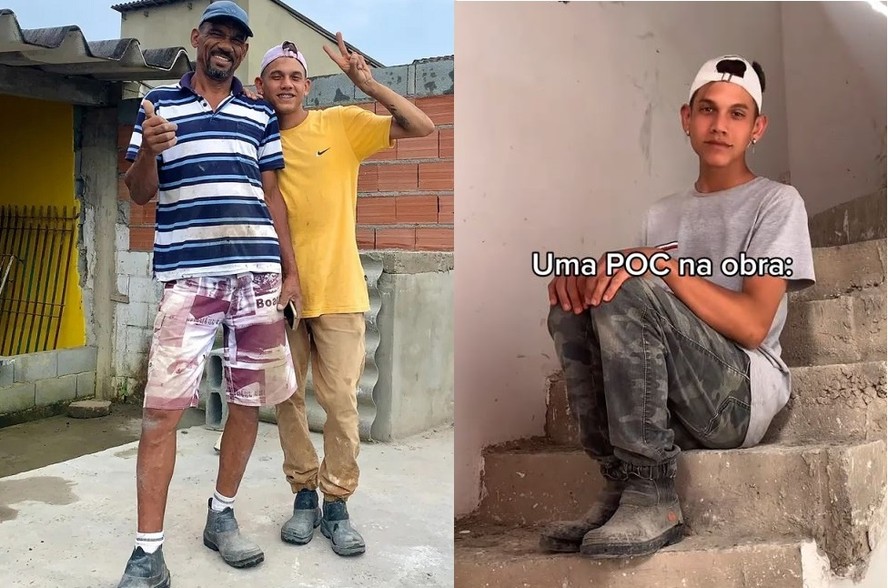Poc Da Obra Jovem Gay Faz Sucesso Na Web Ao Mostrar Rotina Como Ajudante De Pedreiro Do Pai