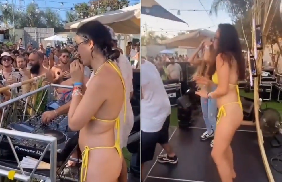 Noa Argamani, ex-refém do Hamas, celebra liberdade em festa com a família e amigos — Foto: Reprodução/X