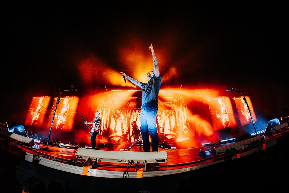A banda Avenged Sevenfold — Foto: Divulgação/Rock in Rio/@nortdexs
