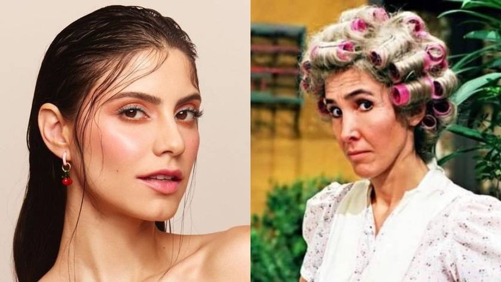 Bárbara López interpreta Margarita Ruíz, nome ficcional para a intérprete de Dona Florinda, Florinda Meza — Foto: reprodução