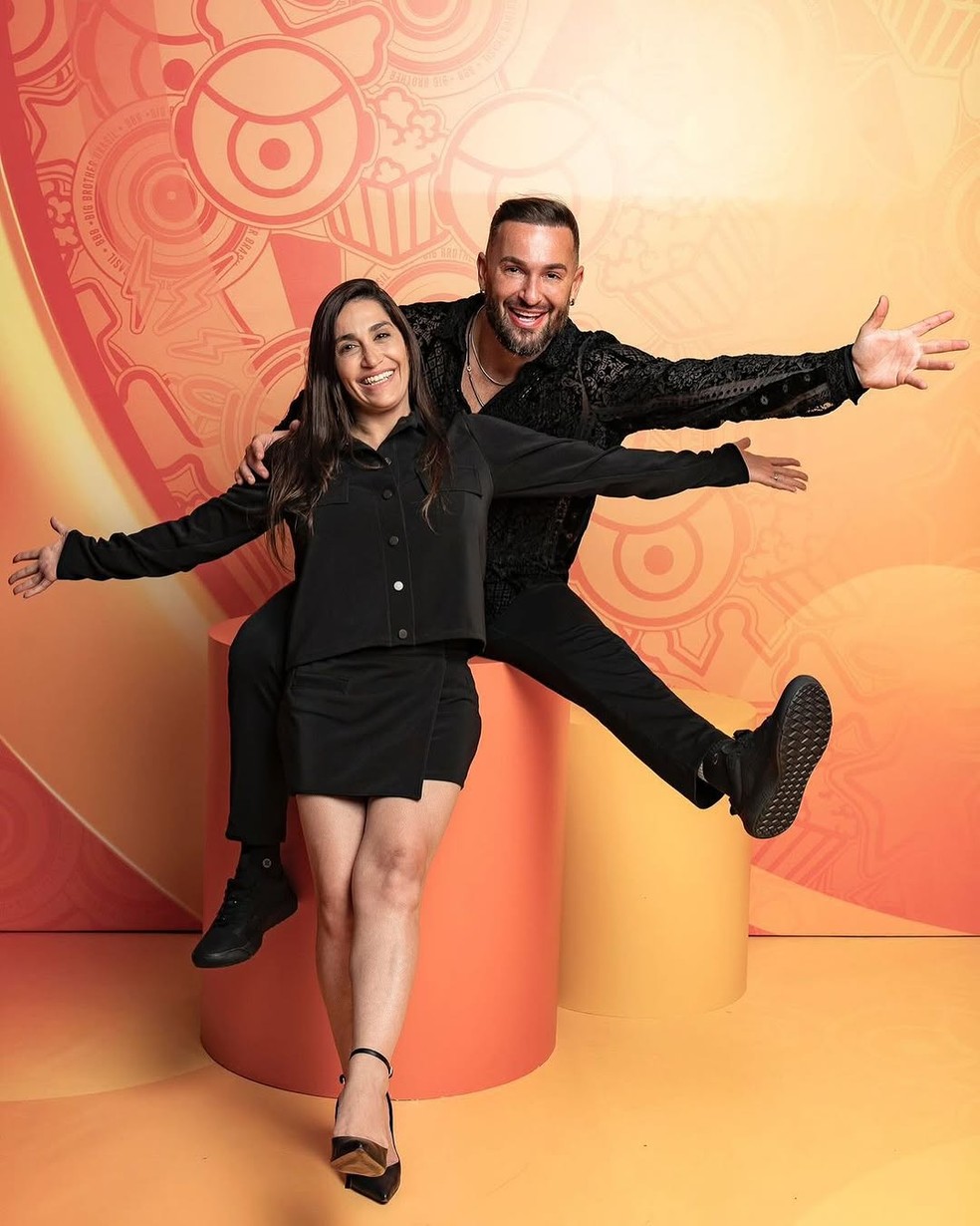 Diego e Daniele Hypólito formam dupla no 'BBB 25' — Foto: Reprodução/Instagram