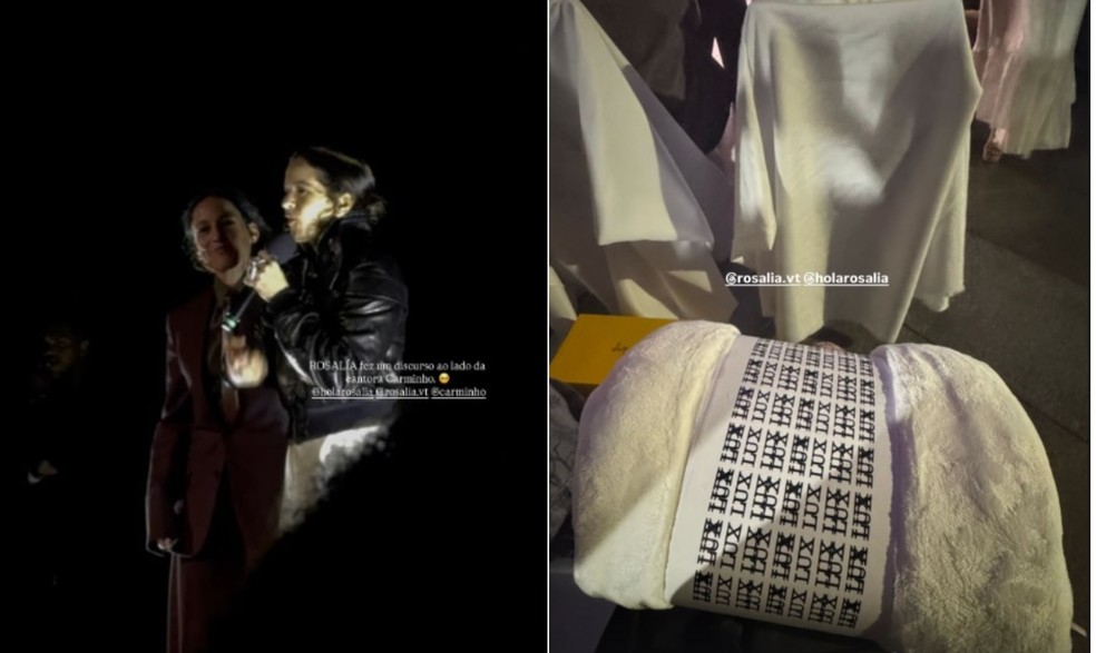 Rosalía em passagem pelo Rio de Janeiro em 2026 — Foto: Reprodução/Instagram