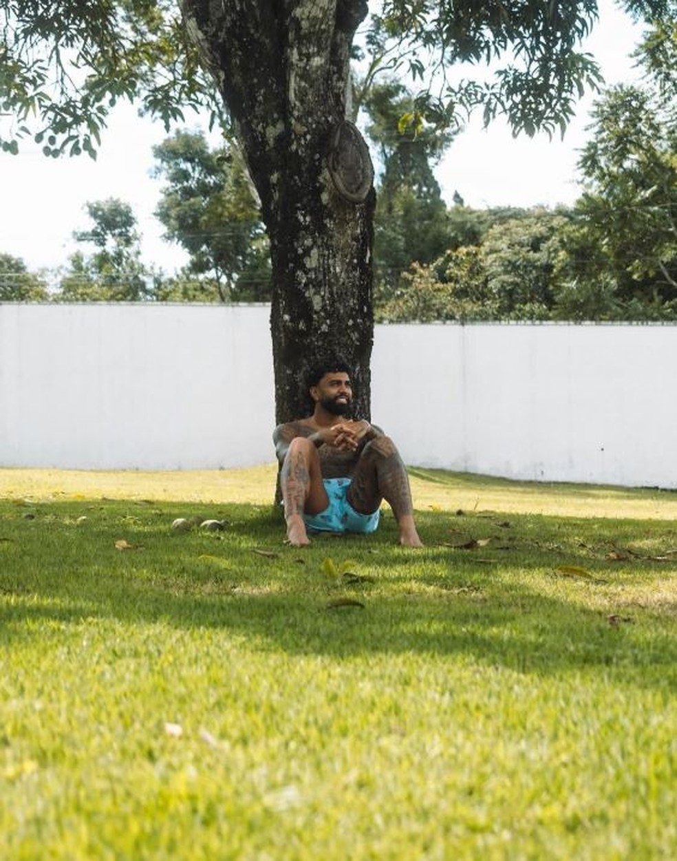 Gabigol: rotina pacata gera critica de torcedores &mdash; Foto: rep/ instagram