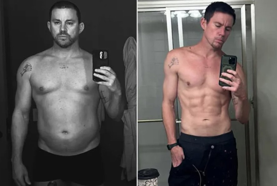 O antes e o depois de Channing Tatum após perder cerca de 30kg para filme