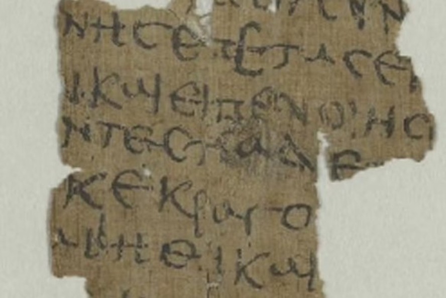 Fragmento de papiro egípcio que retrata 'milagre' de Jesus — Foto: Divulgação/Staats-und Universitätsbibliothek Hamburg