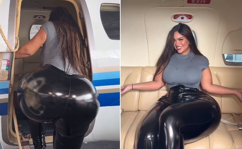 Ap&oacute;s reclamar de assentos de avi&atilde;o muito estreitos, modelo Gracie Bon resolve a situa&ccedil;&atilde;o: comprou um jatinho &mdash; Foto: Reprodu&ccedil;&atilde;o/Instagram