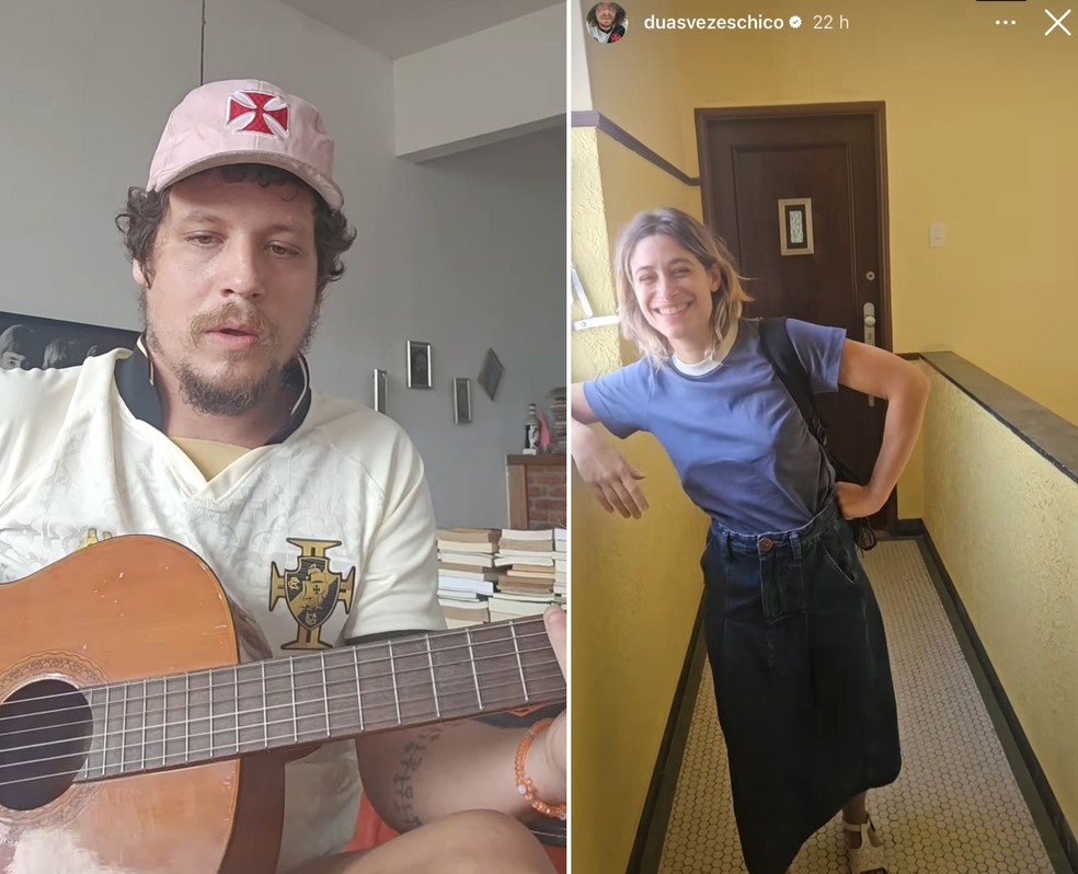 Filho Cássia Eller faz post com Luisa Arraes, ex de Caio Blat — Foto: Instagram