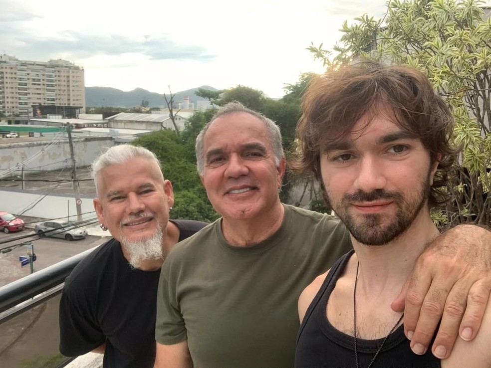 Humberto Martins com o irmão e o filho mais velho — Foto: Reprodução/Instagram