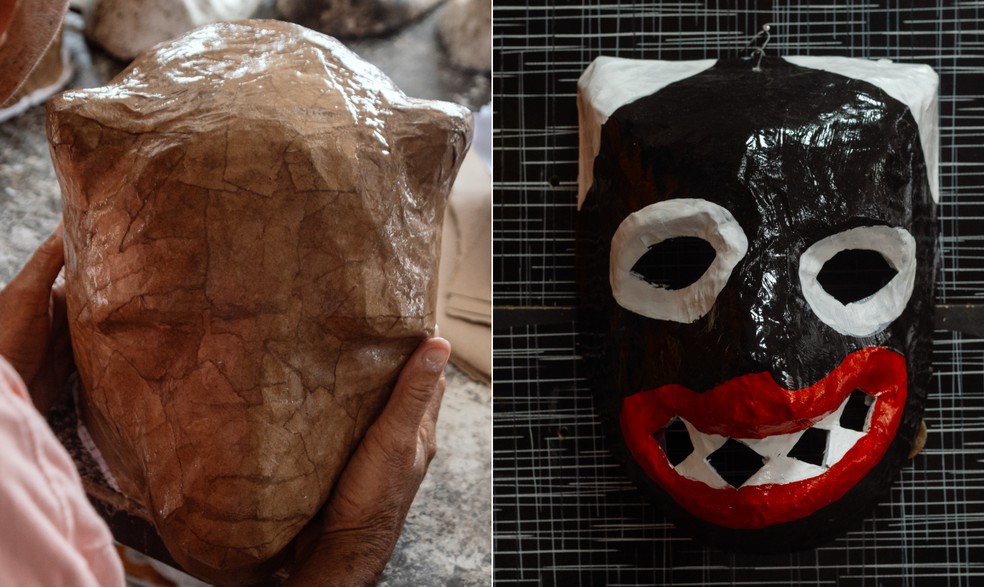 João Dias Vilela Filho no trabalho de confecção da 'la ursa' — Foto: Reprodução / @uennijpg