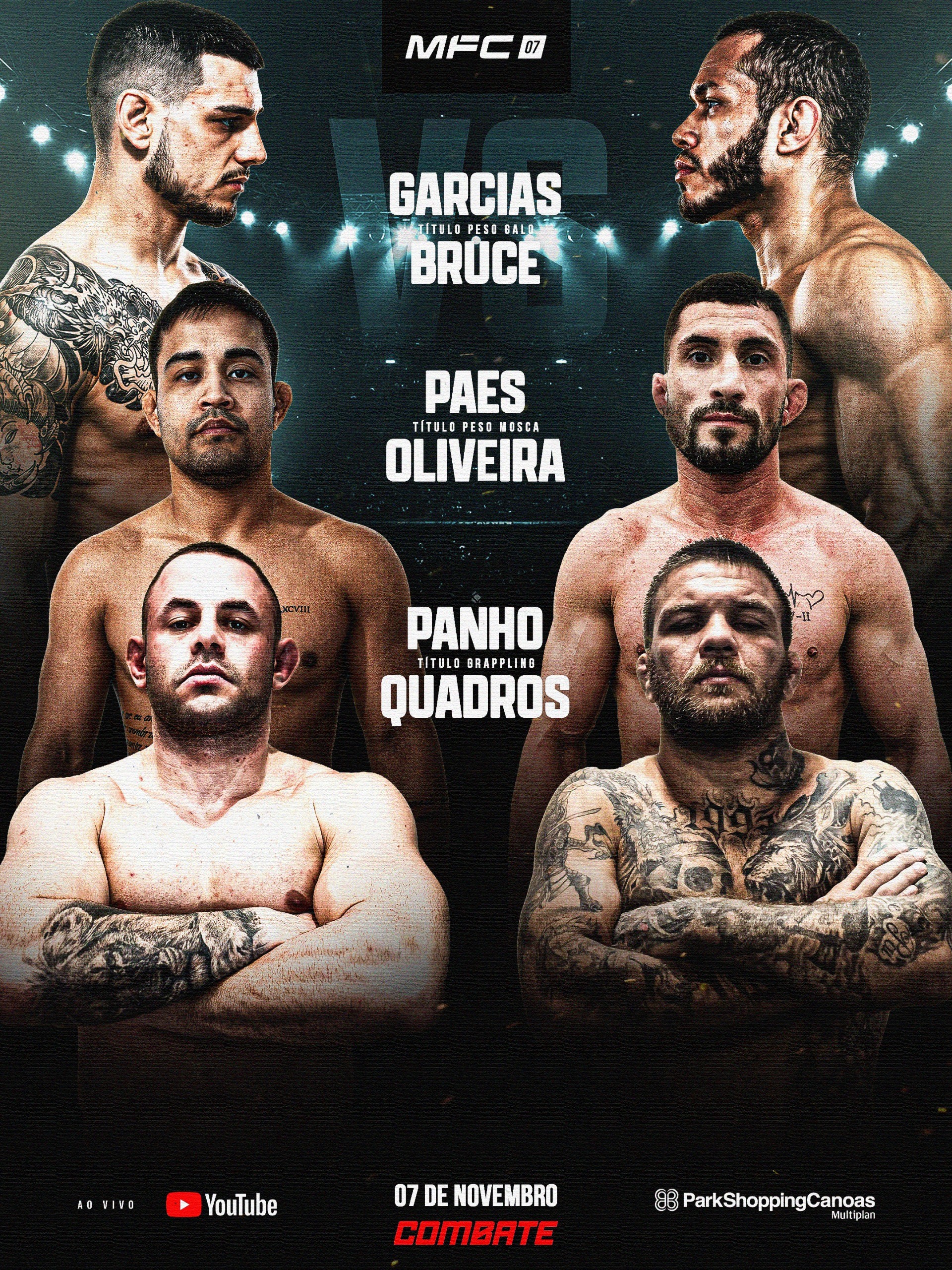 MFC 7 terá duas disputas de cinturão, GP peso-mosca e 20 lutas de grappling