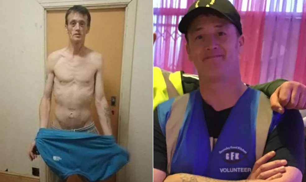 Antes e depois de Shawn Penkenth — Foto: Reprodução/Redes sociais