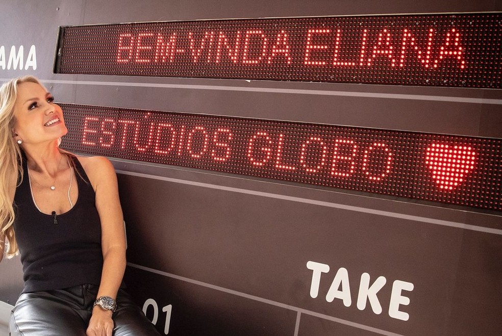 Nova contratada da Globo, Eliana comemora chegada ao Projac, no Rio ...