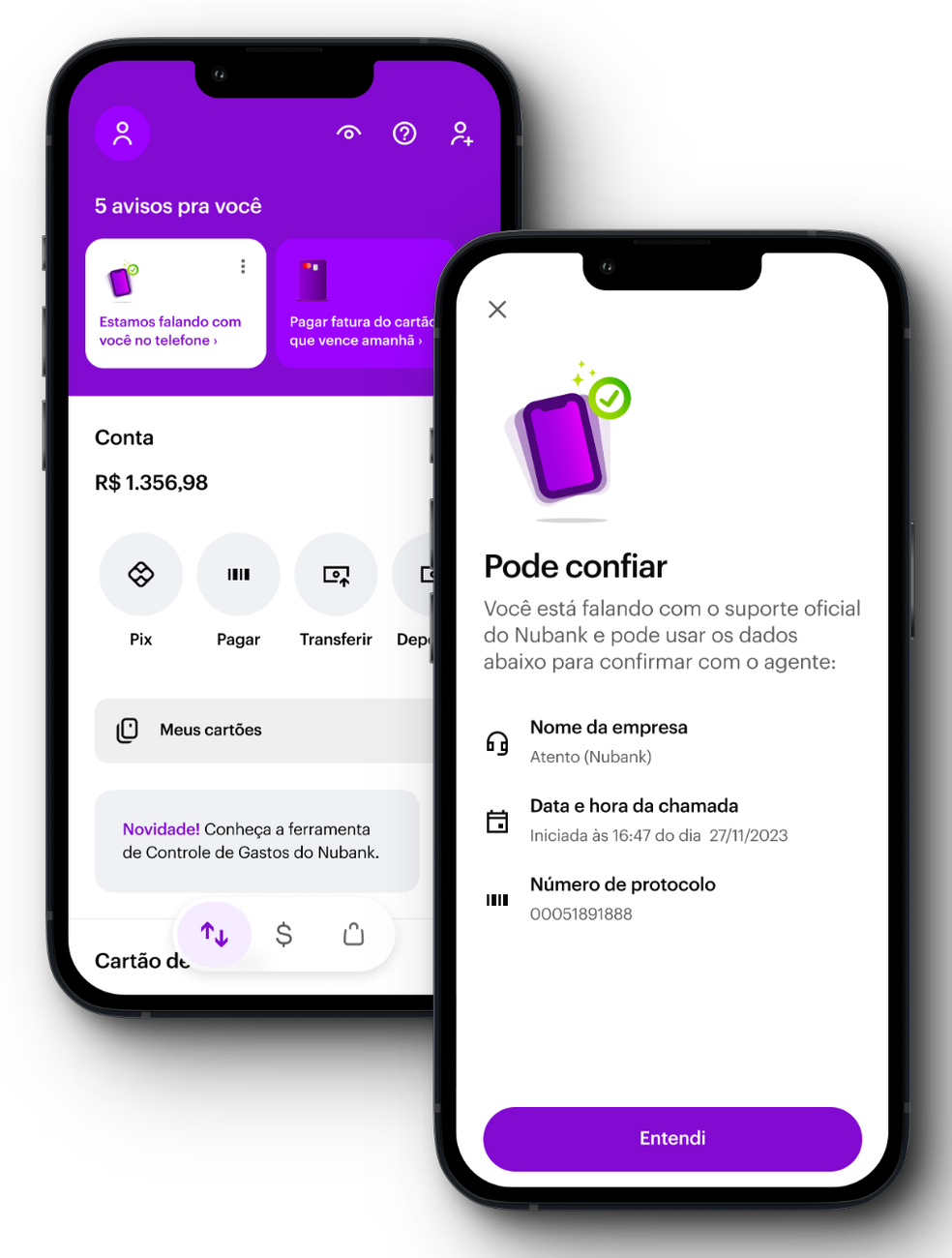 Nubank lança função contra golpe da falsa central: app checa se ligação  recebida é do banco