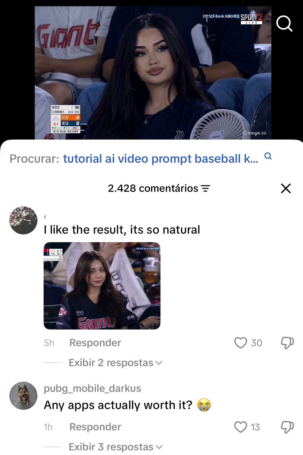 Usuários do TikTok desesperados para participar da Trend de 'torcedores' — Foto: Reprodução / TikTok