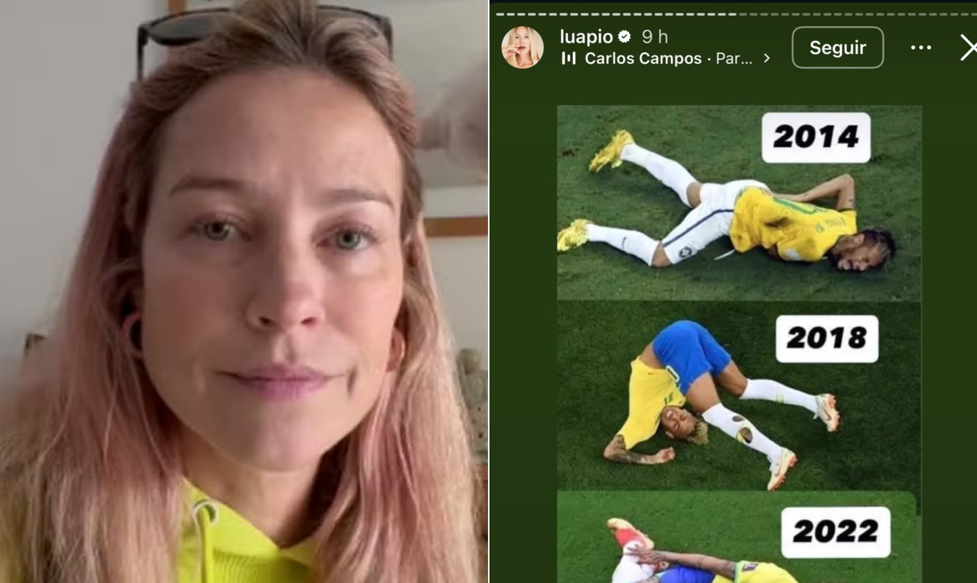 Luana Piovani provoca Neymar mais uma vez após lesão do craque