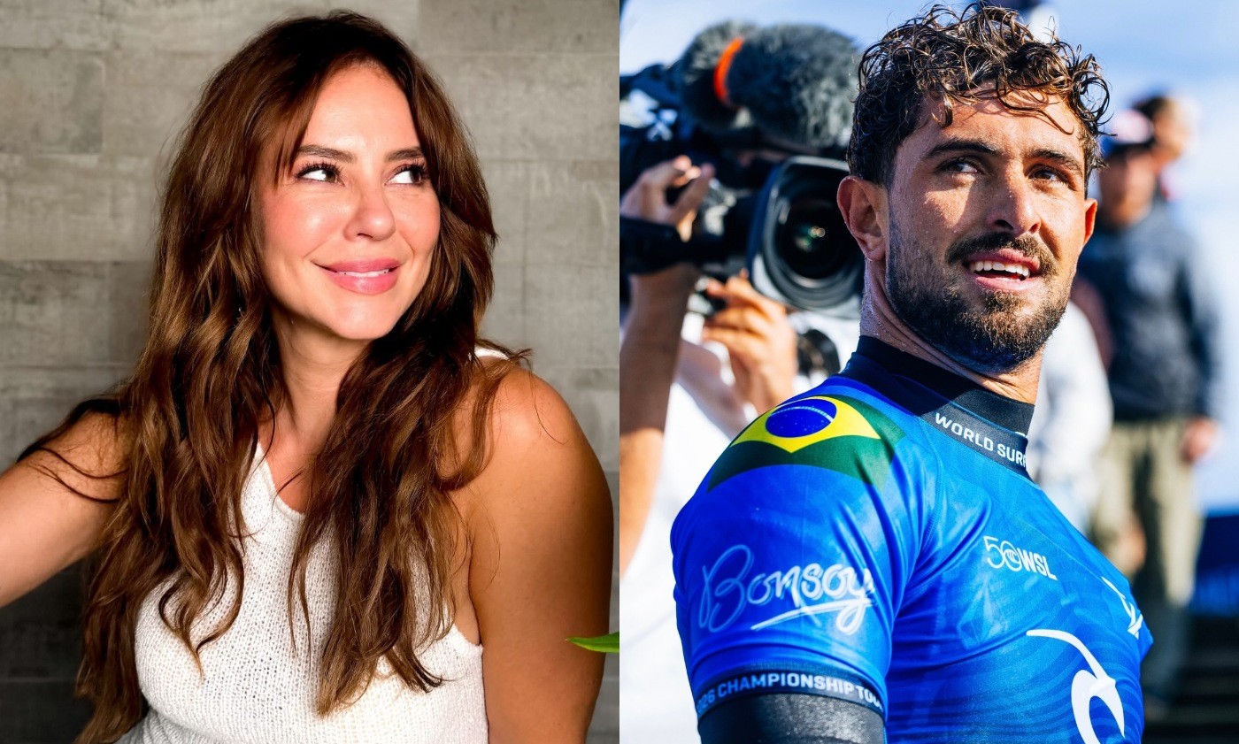 Tá rolando? Paolla Oliveira e João Chianca estão se conhecendo melhor após mãe do surfista dar uma forcinha