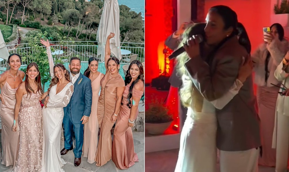 Ivete Sangalo é madrinha e canta em casamento de amigos na Itália — Foto: Reprodução/Instagram