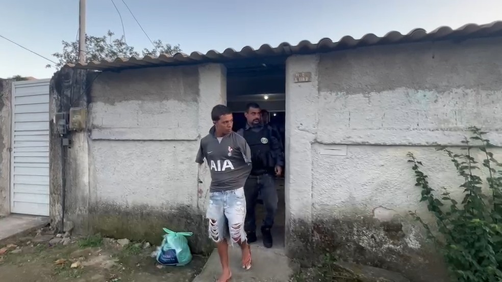 O momento em que Ryan foi preso — Foto: Reprodução