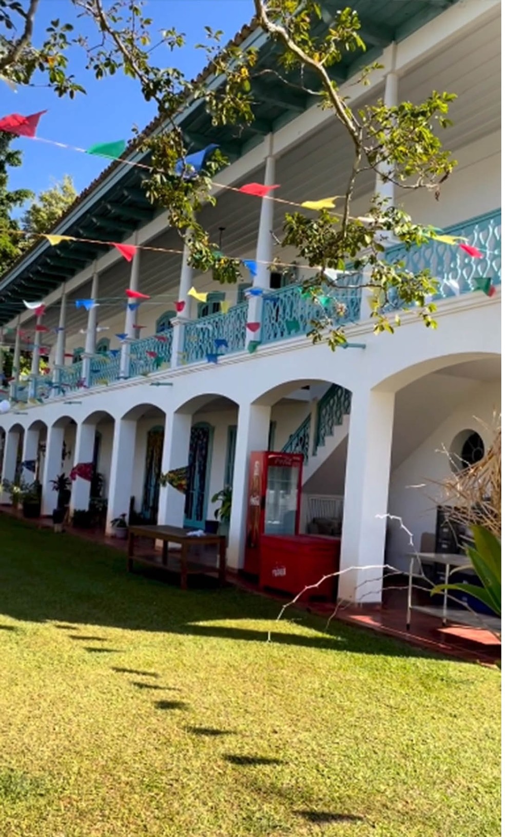 Fazenda de Ana Maria Braga — Foto: rep/ instagram e TV Globo