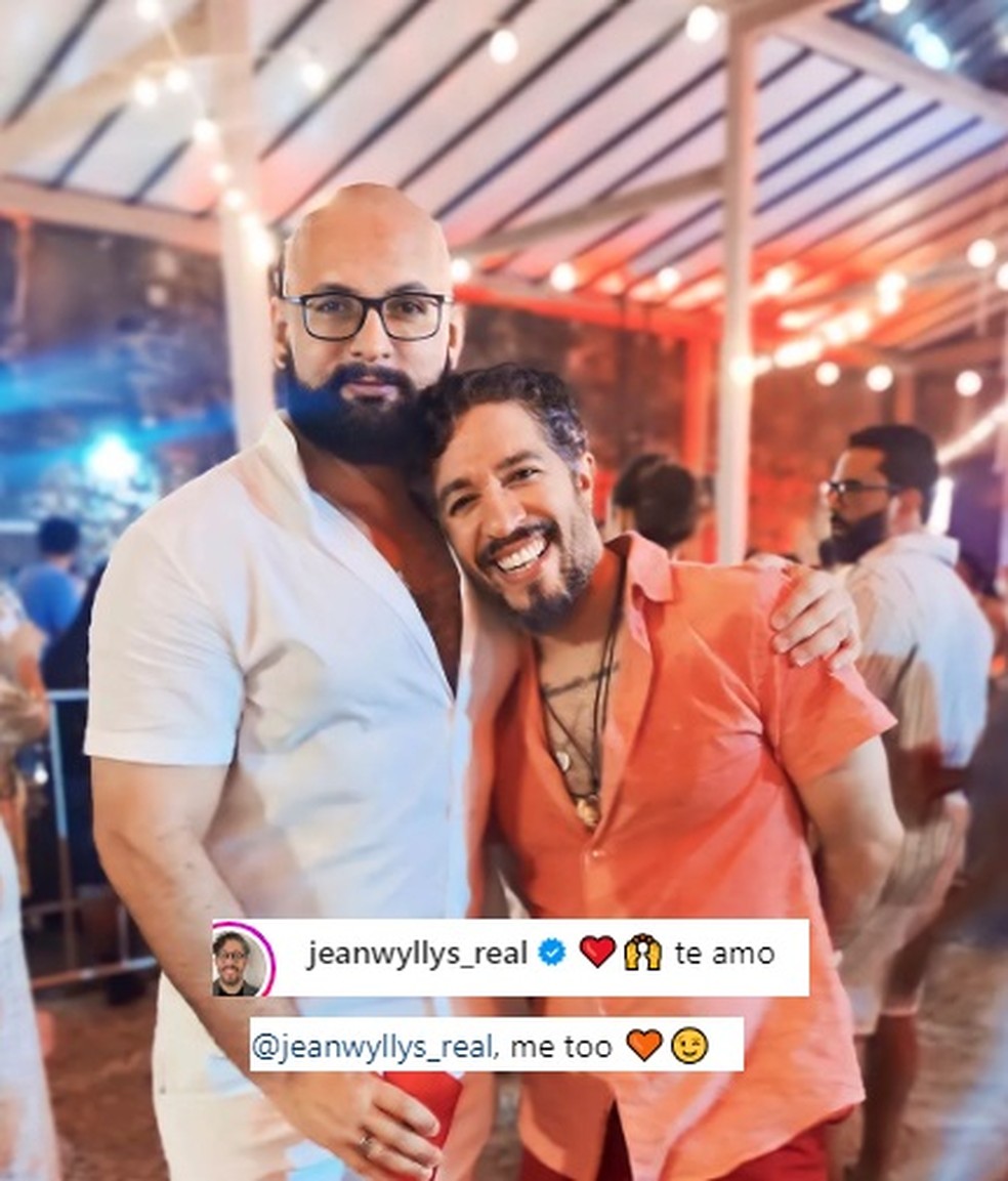 Jean Wyllys se declara a amigo — Foto: Reprodução