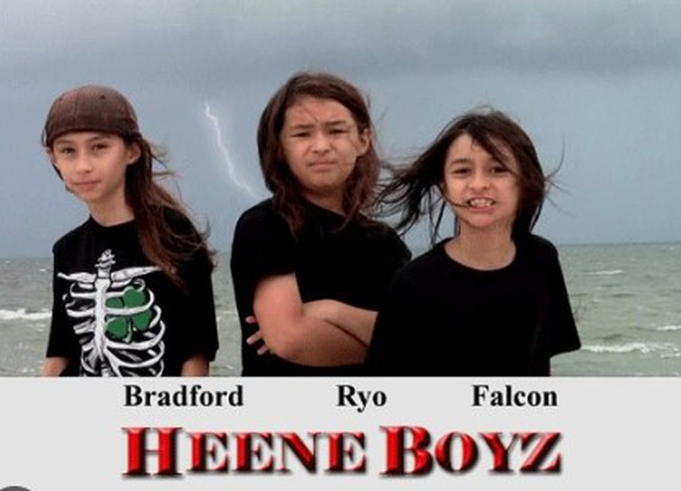 Heene Boyz, a banda que Falcon Heene montou com os irm&atilde;os ap&oacute;s o 'caso do bal&atilde;o' nos EUA &mdash; Foto: Reprodu&ccedil;&atilde;o