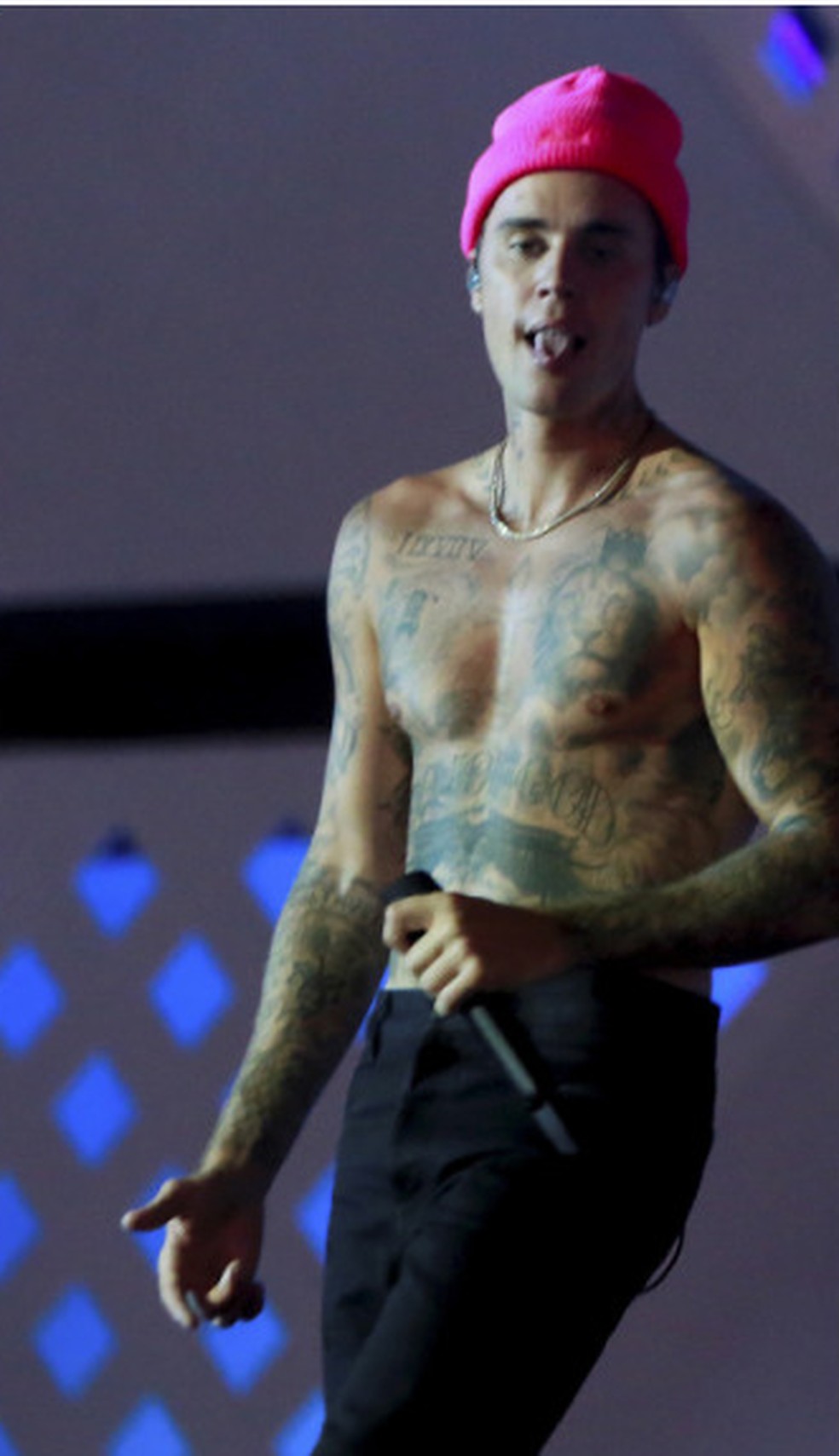 O cantor Justin Bieber — Foto:  Foto de Marcelo Theobald / Agência O Globo 