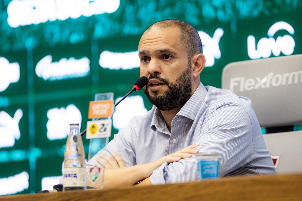 O projeto de SAF foi uma das principais promessas de campanha do atual presidente do Fluminense, Mattheus Montenegro — Foto: MARINA GARCIA / FLUMINENSE F.C.
