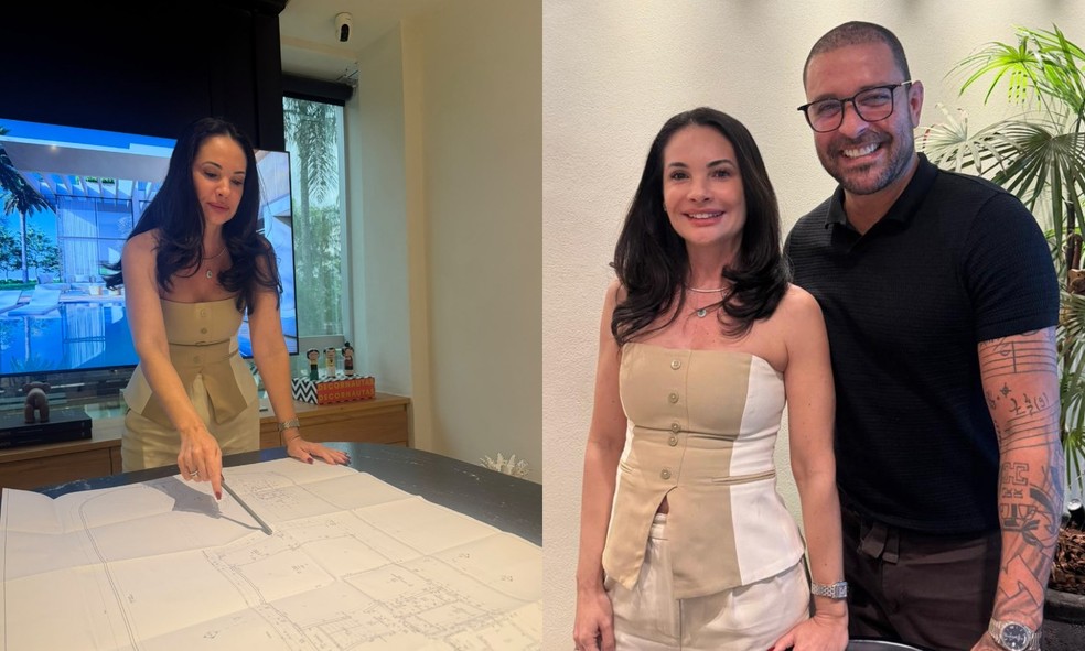 A arquiteta Leila Donizios é a responsável pela reforma da mansão de Diogo Nogueira — Foto: @leiladioniziosarqinteriores/ divulgação