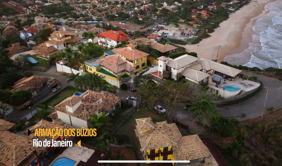 A casa de Gloria Maria em Búzios, no RJ — Foto: Reprodução