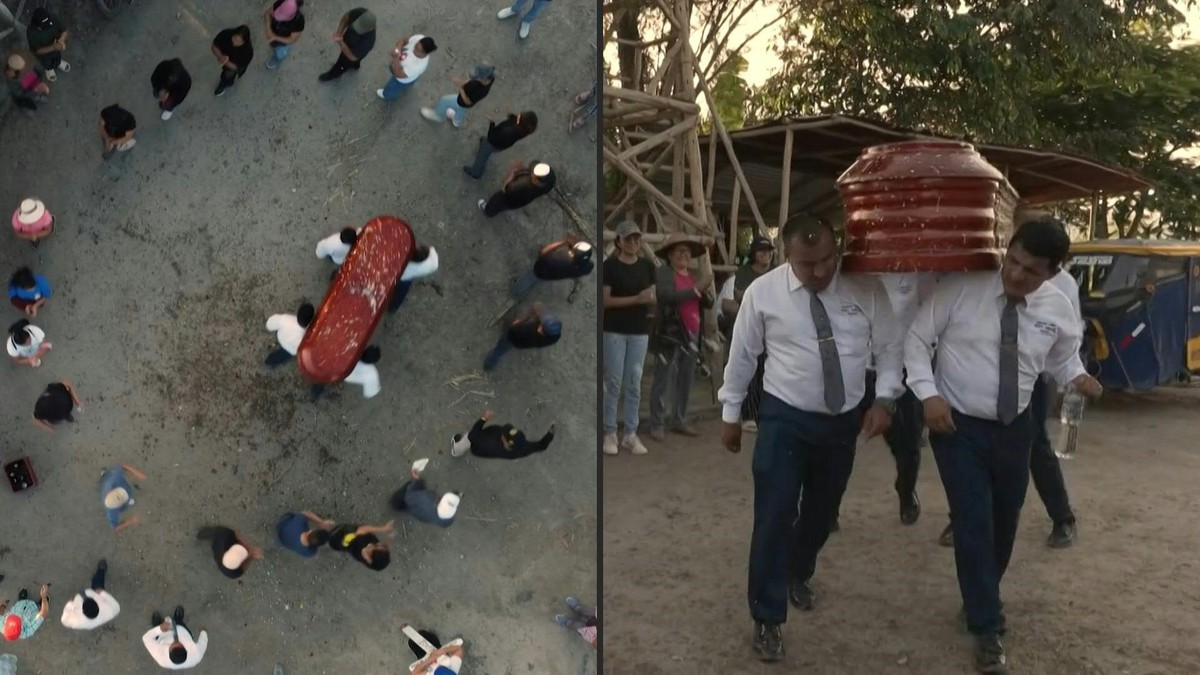 ‘Dançarinos da morte’ protagonizam enterros festivos e trocam dor pelo riso no Peru; vídeo