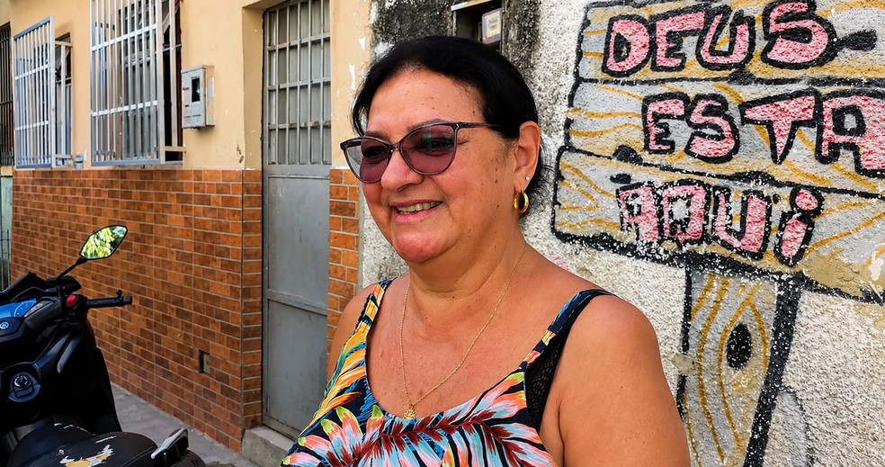 Para Maria do Socorro, foi uma grande melhoria no Complexo — Foto: Divulgação/Águas do Rio