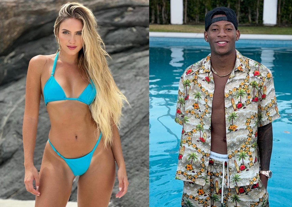 Gonzalo Plata, do Flamengo, e Maiara Porto: namoro &mdash; Foto: Reprodu&ccedil;&atilde;o/Instagram