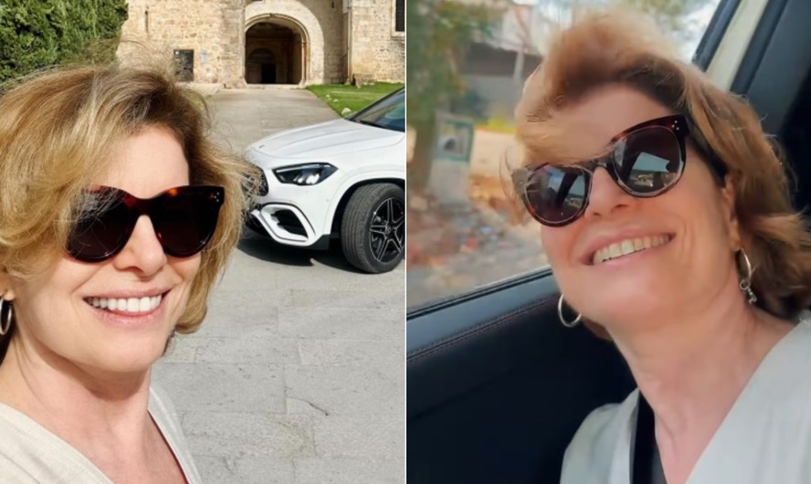 Debora Bloch aproveita férias em Portugal após 'Vale tudo'