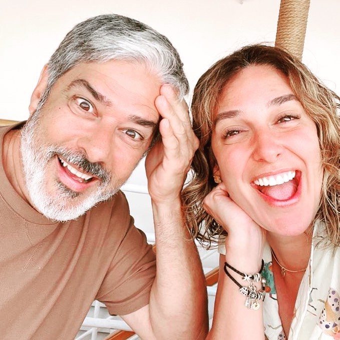 William Bonner e sua esposa Natasha Dantas em viagem — Foto: Reprodução/Instagram