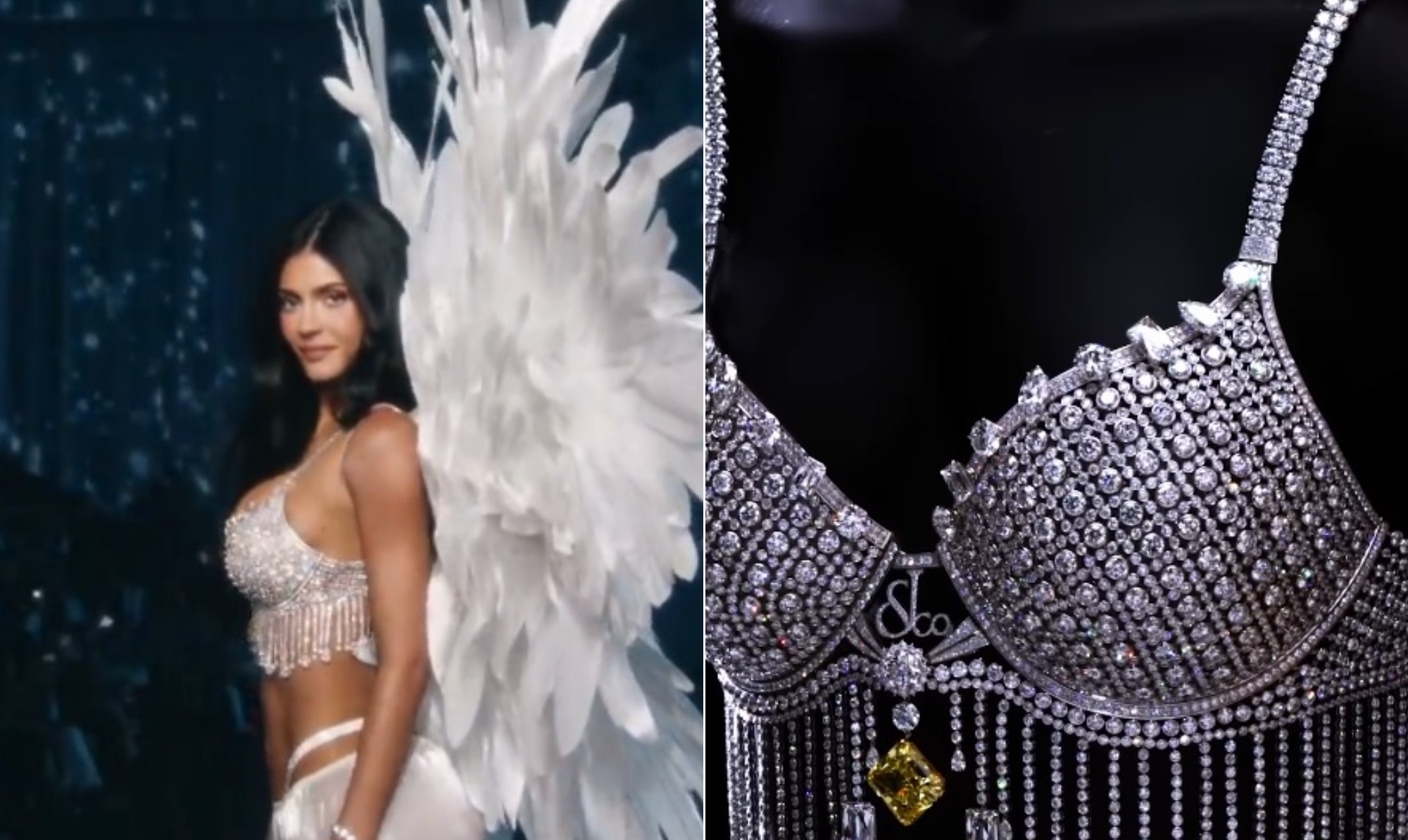 Obra-prima milionária: sutiã usado por Kylie Jenner em desfile tem diamantes naturais; saiba detalhes peça