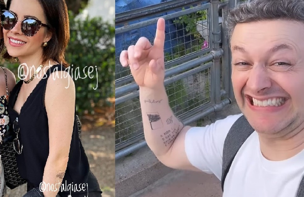Sandy e Lucas Lima fizeram tatuagem dias antes da separação — Foto: reprodução/Instagram
