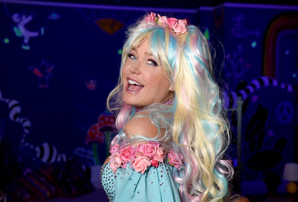 Xuxa como Fada Tatu no filme "Uma fada veio me visitar" — Foto: Blad Meneghel/Divulgação