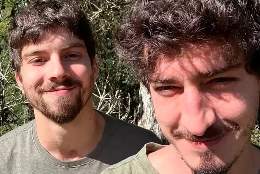 Johnny Massaro com o ex, o ator e modelo Miguel Ferrari — Foto: reprodução/ instagram