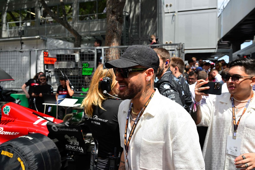 Neymar assistiu à corrida da Fórmula 1 em Monaco no final de semana