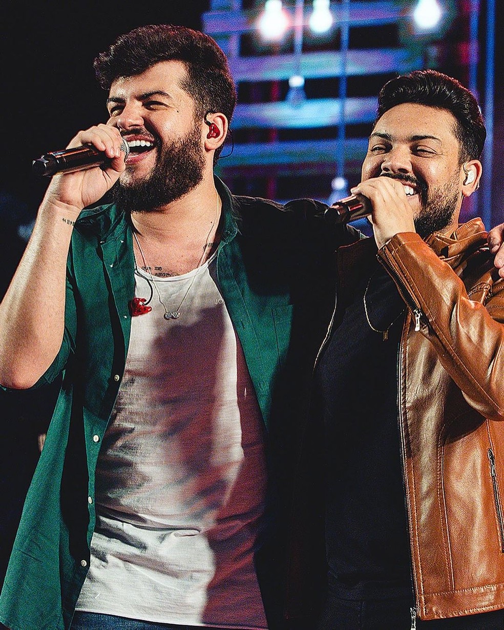 A dupla sertaneja Ícaro e Gilmar — Foto: Reprodução