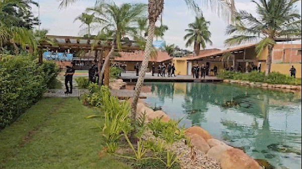 O "resort" de luxo do traficante Peixão — Foto: Reprodução