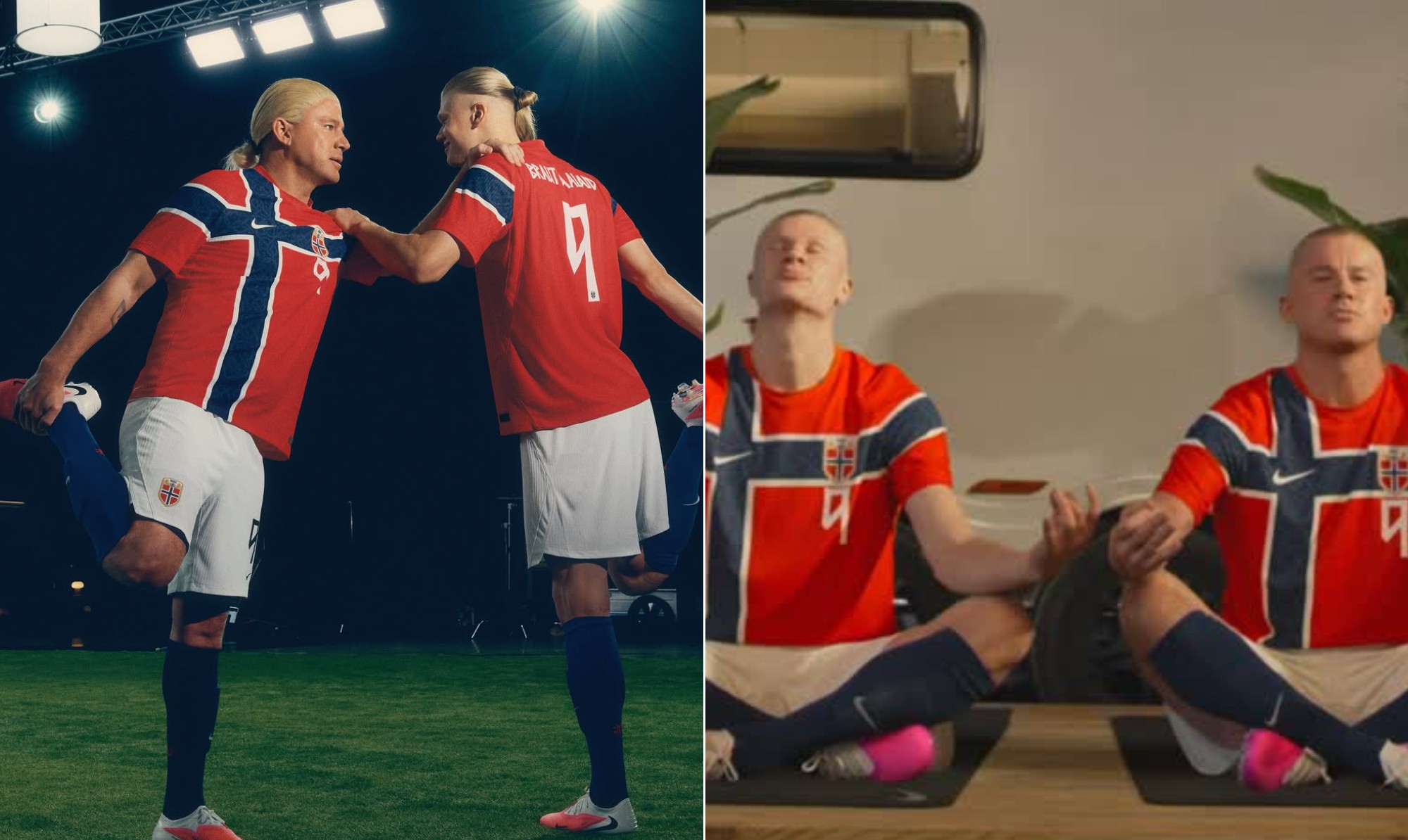 Estrela da Noruega, Haaland tem galã de cinema como 'sósia': 'Ele é lindo', diz jogador