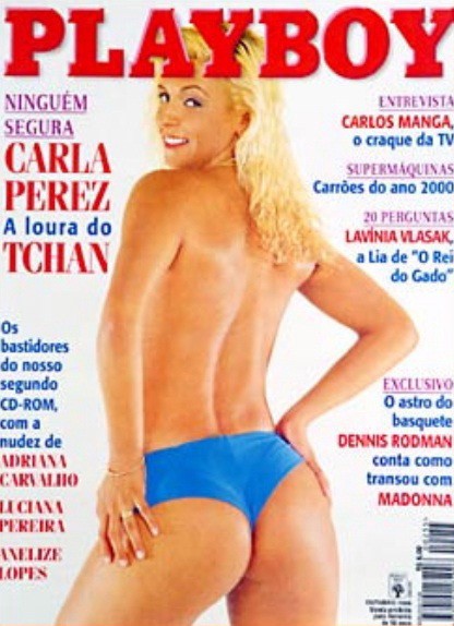 A Playboy de Carla Perez, de 1996, é a nona mais vendida da história — Foto: reprodução