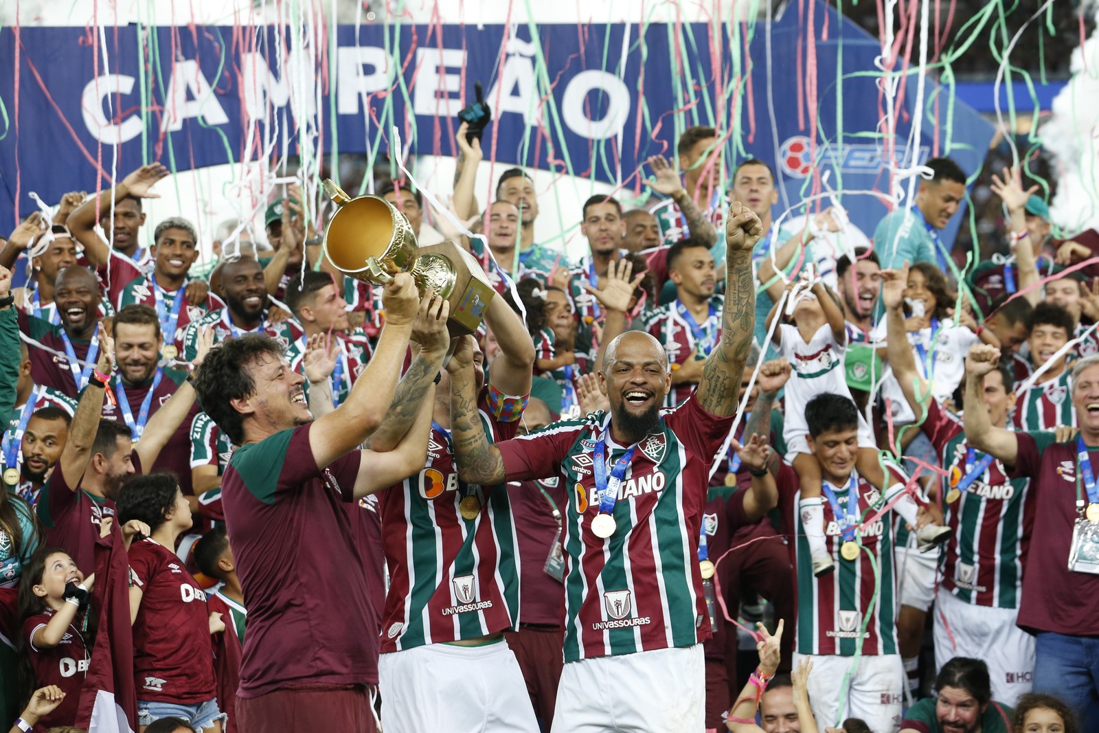 Fluminense ganhou o Campeonato Carioca — Foto: Guito Moreto / Agência O Globo