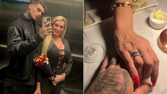Andressa Urach mostra aliança de namoro com influenciador de conteúdo adulto e se declara: 'Ficou sério o negócio'