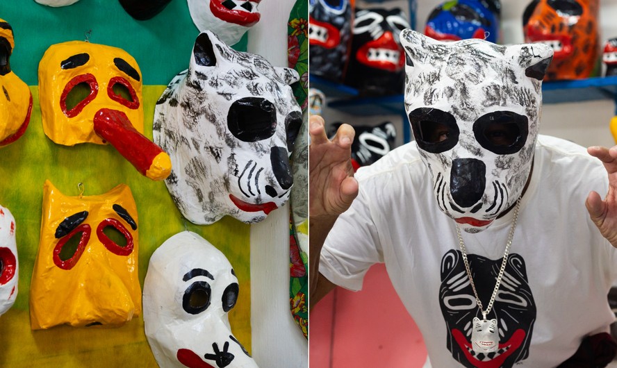 Máscara 'La ursa' ganha exposição no Catete