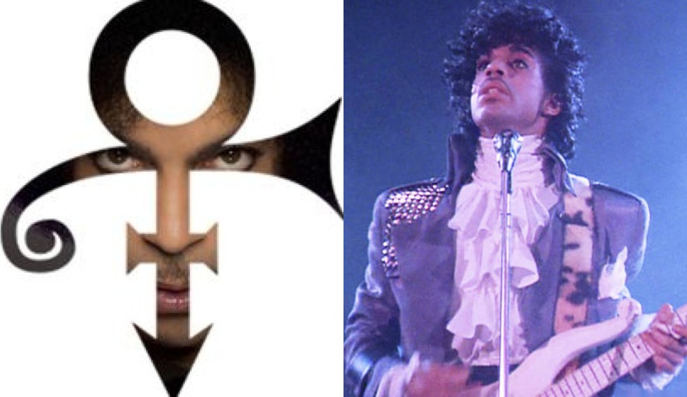 Prince e 'love symbol' — Foto: Reprodução